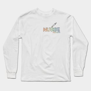 Nurse Midwife Rainbow Long Sleeve T-Shirt